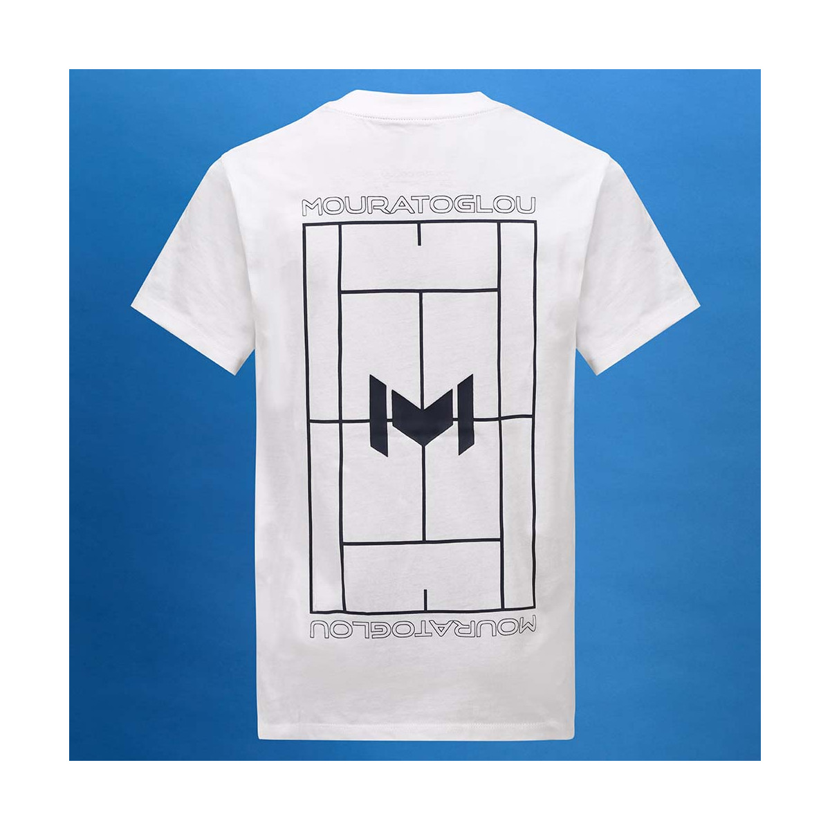 Mouratoglou Graphic T-Shirt Jungen Wei&szlig;