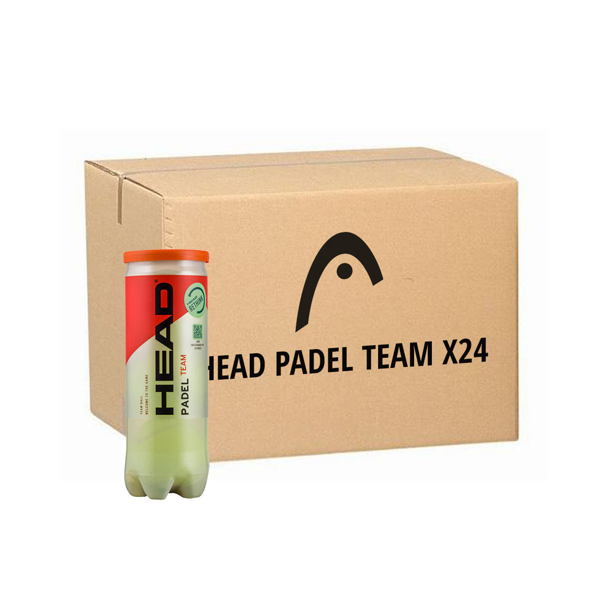 Head Padel Team Padelb&auml;lle Karton (24 Dosen &agrave; 3 B&auml;lle)