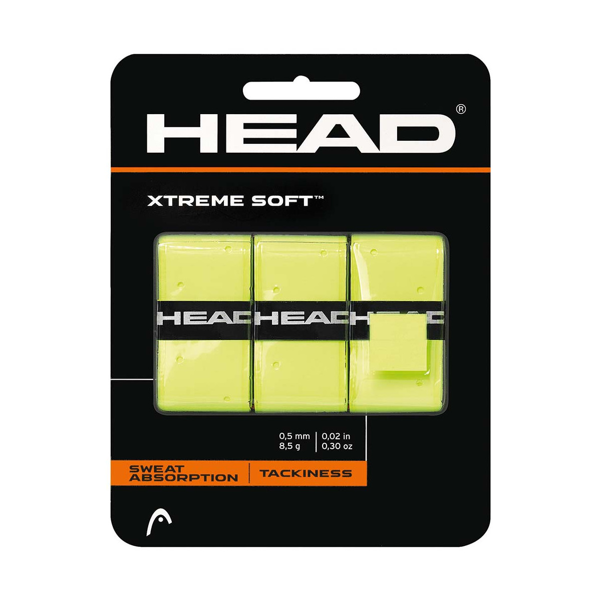Head Xtreme Soft Overgrip Gelb 3er-Pack