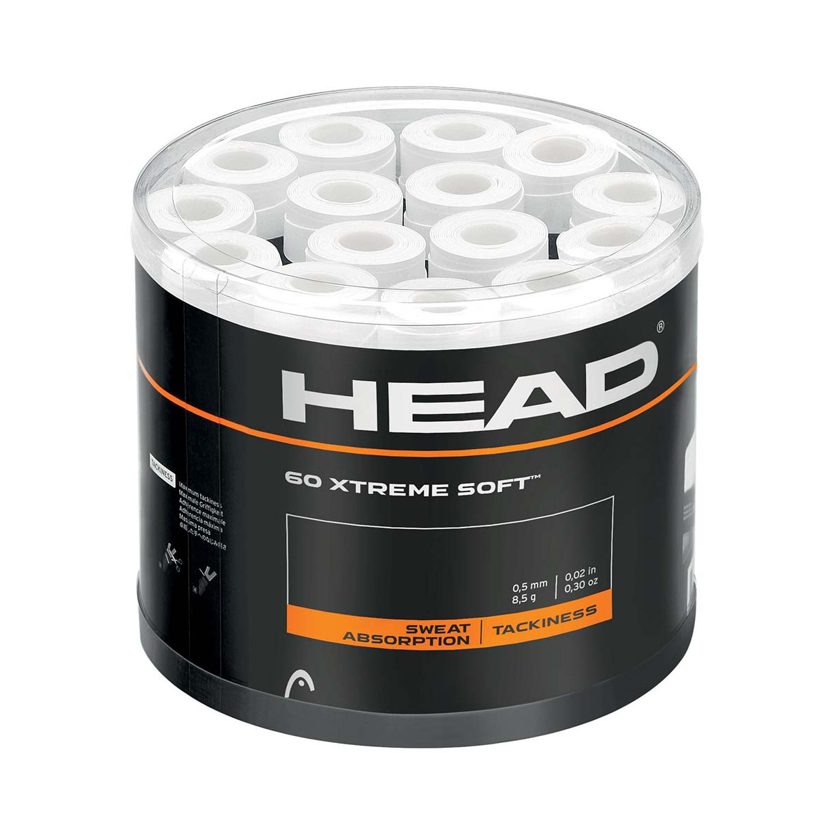 Head Xtreme Soft Overgrip Wei&szlig; 60er-Pack