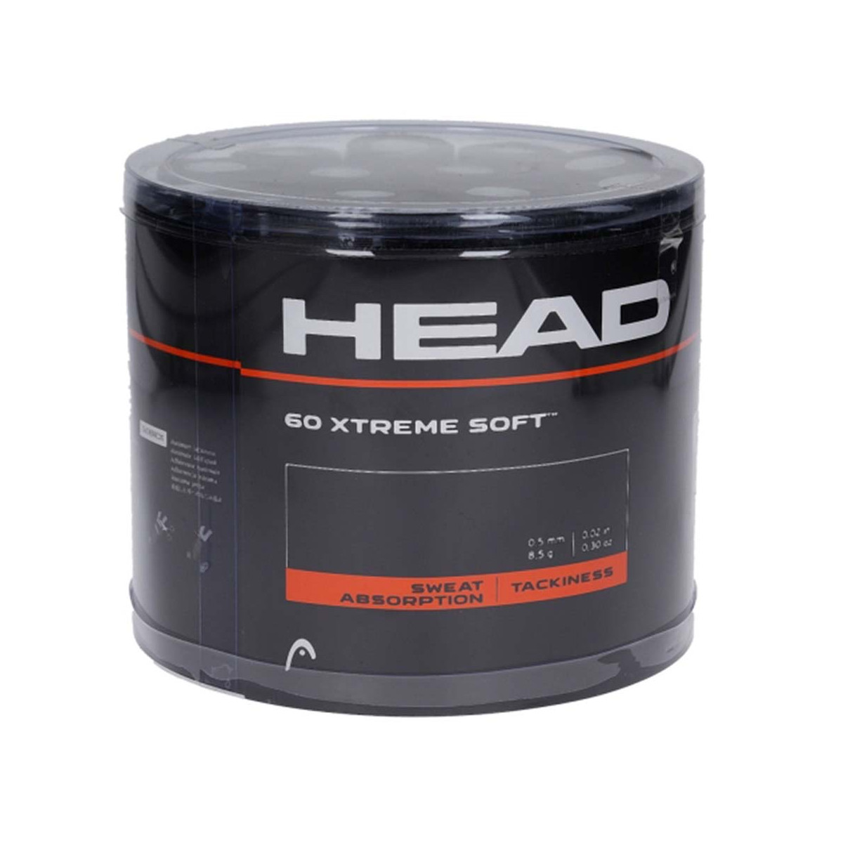 Head Xtreme Soft Overgrip Schwarz 60er-Pack