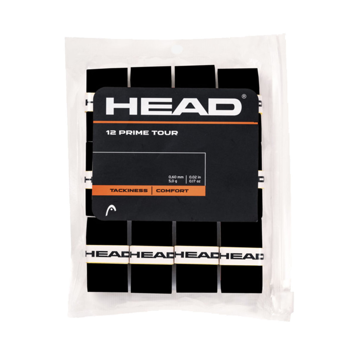 Head Prime Tour Overgrip Schwarz 12er-Pack