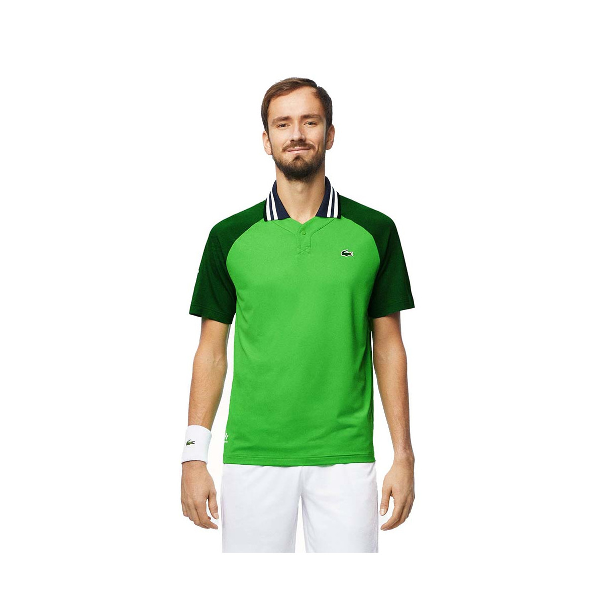 Lacoste Tennis Melbourne Daniil Medwedew Poloshirt Gr&uuml;n