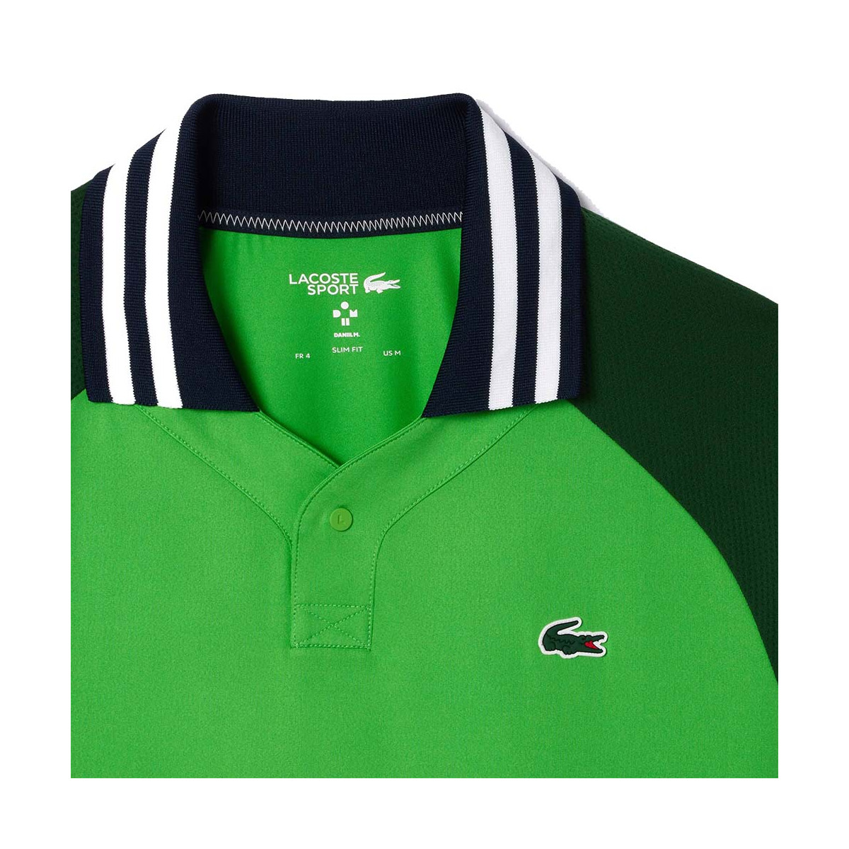 Lacoste Tennis Melbourne Daniil Medwedew Poloshirt Gr&uuml;n