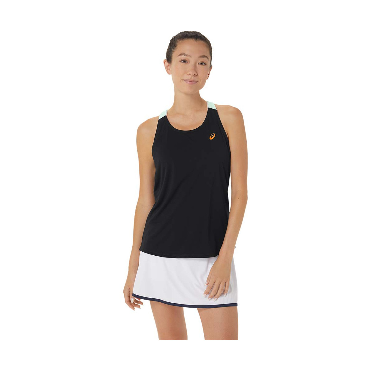 Asics Court Tank Top Schwarz / Gr&uuml;n