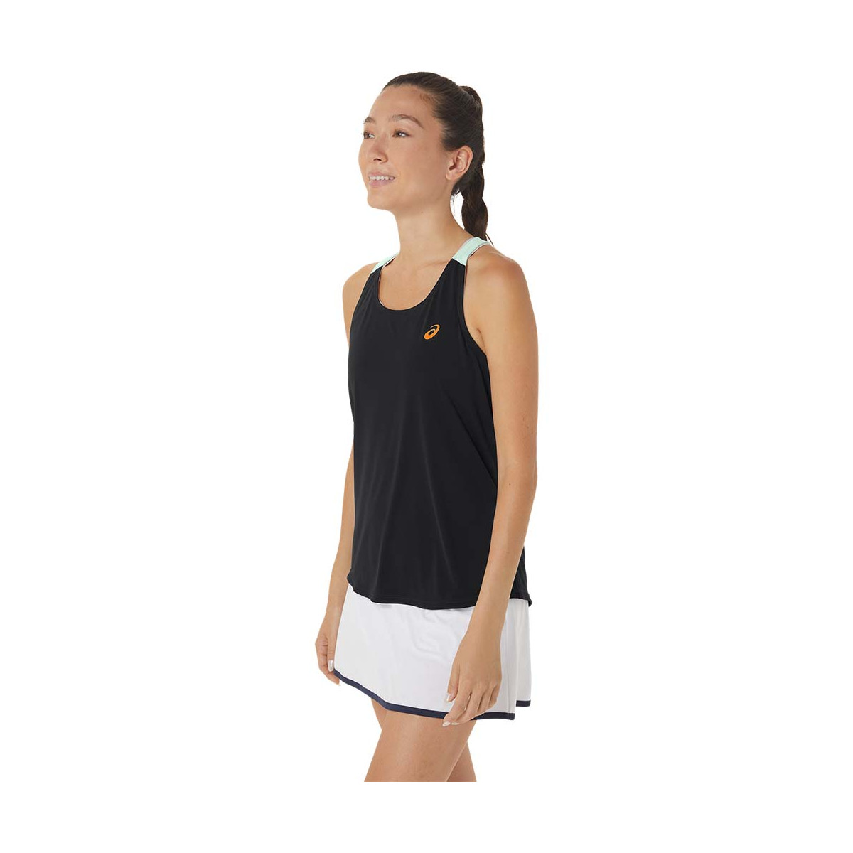 Asics Court Tank Top Schwarz / Gr&uuml;n
