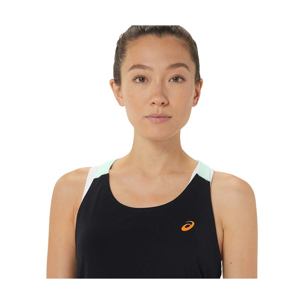 Asics Court Tank Top Schwarz / Gr&uuml;n