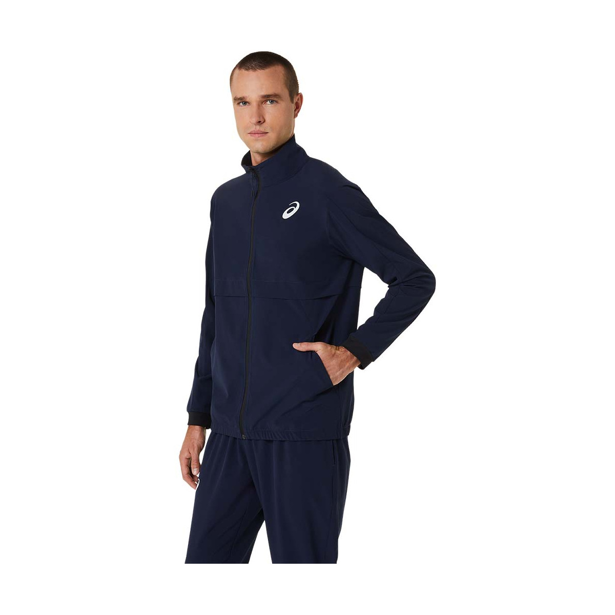 Asics Match Jacke Marineblau