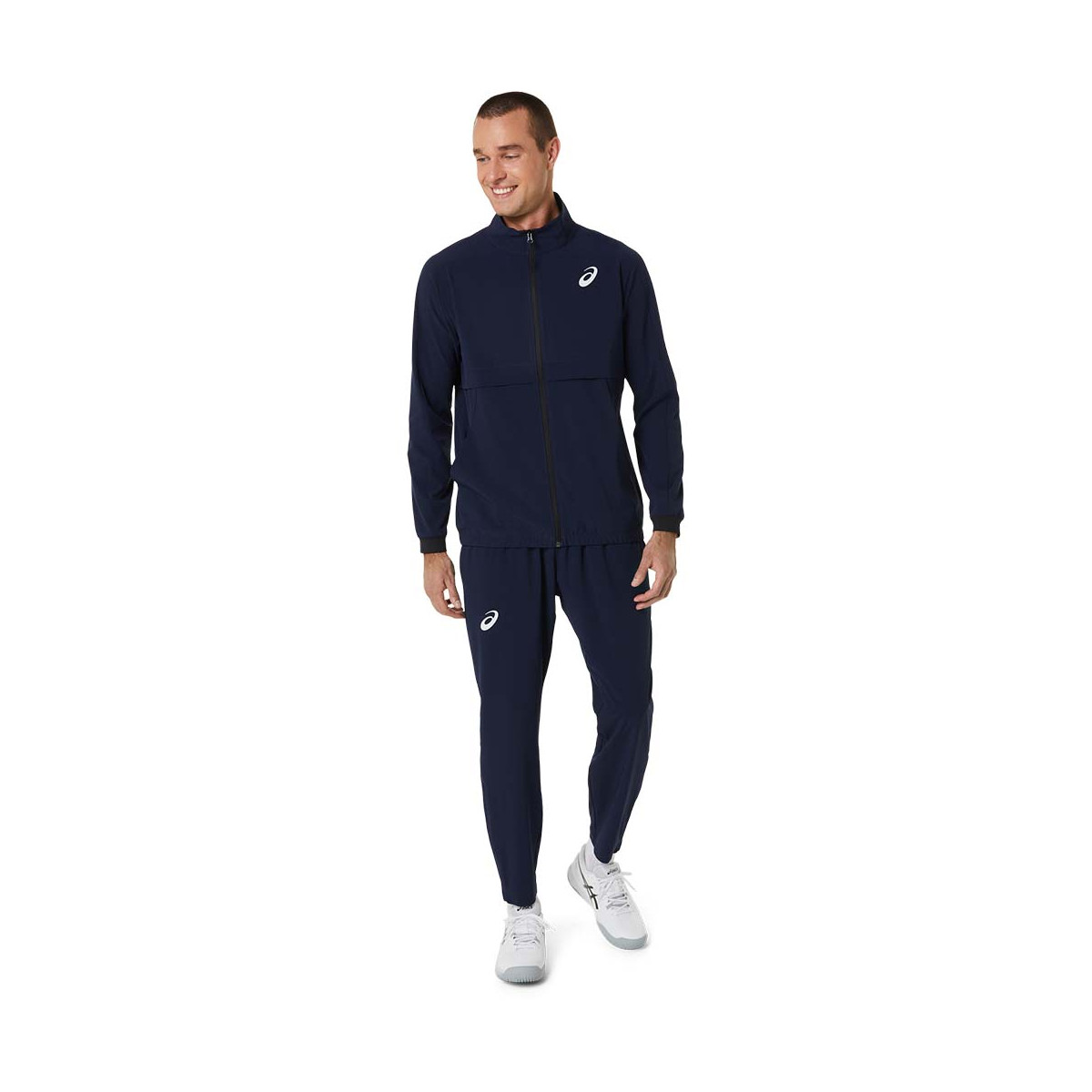 Asics Match Jacke Marineblau