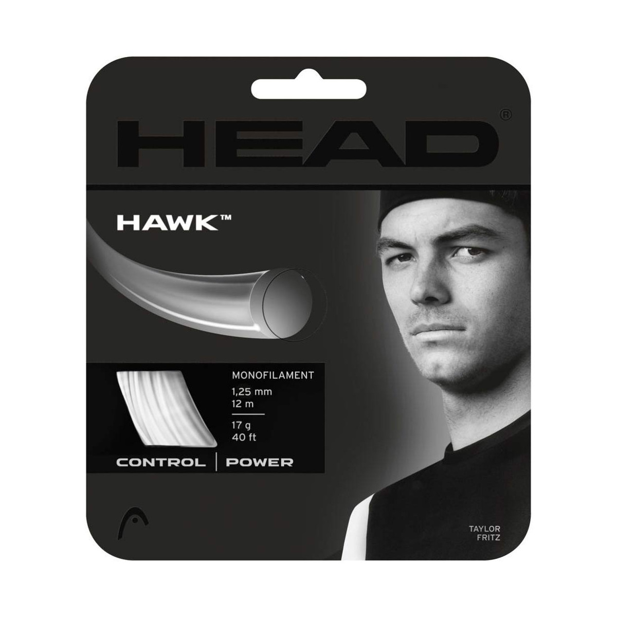 Head Hawk Tennissaite Wei&szlig; 12 m