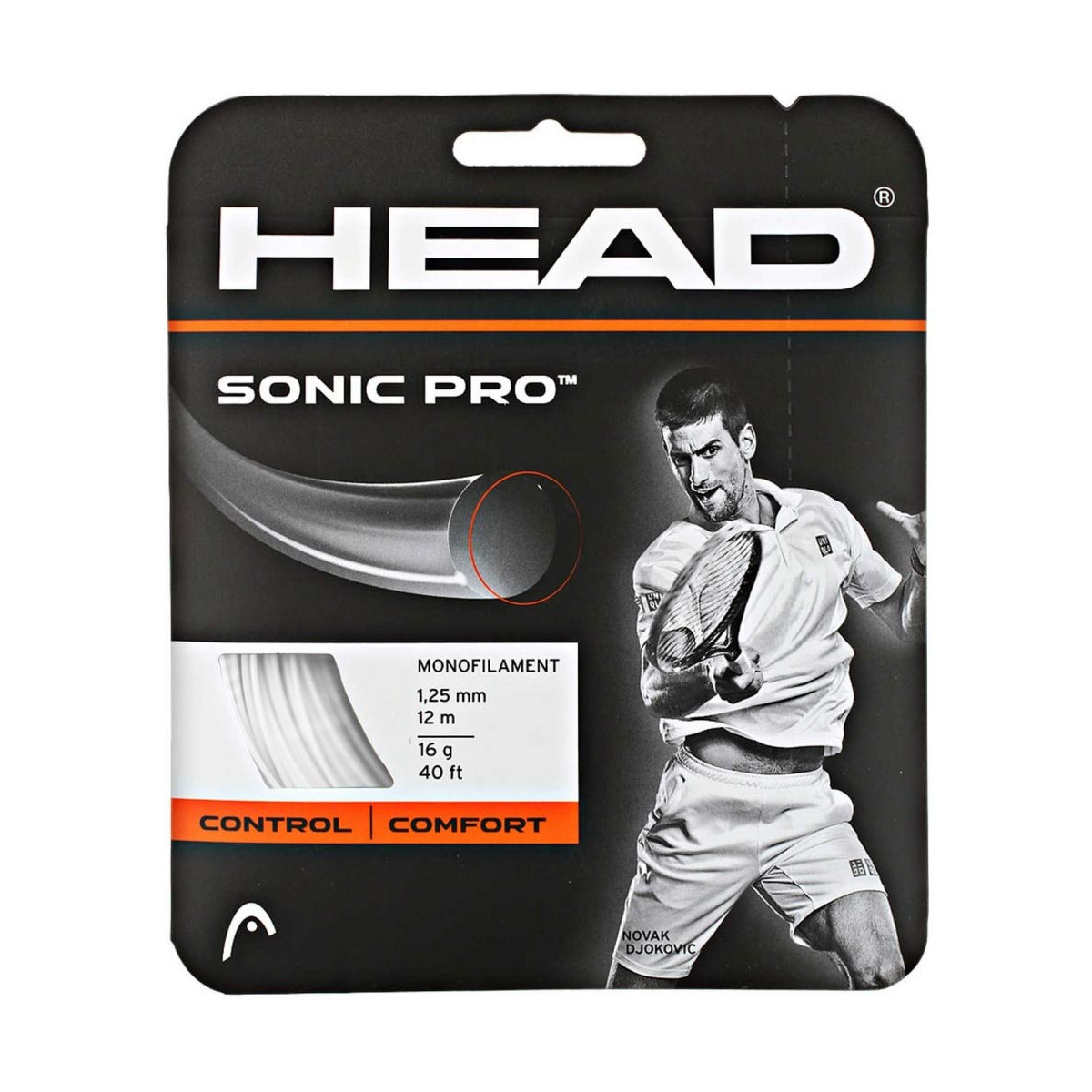 Head Sonic Pro Tennissaite Wei&szlig; 12 m