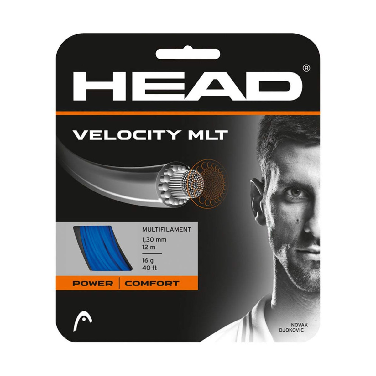 Head Velocity MLT Tennissaite Blau 12 m