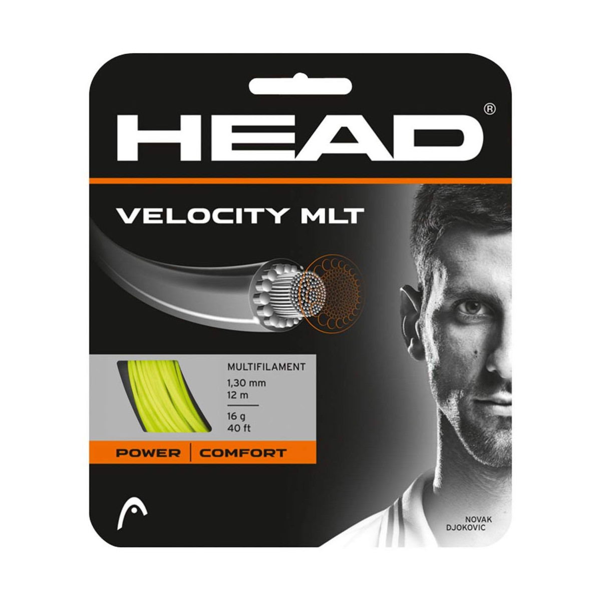 Head Velocity MLT Tennissaite Gelb 12 m