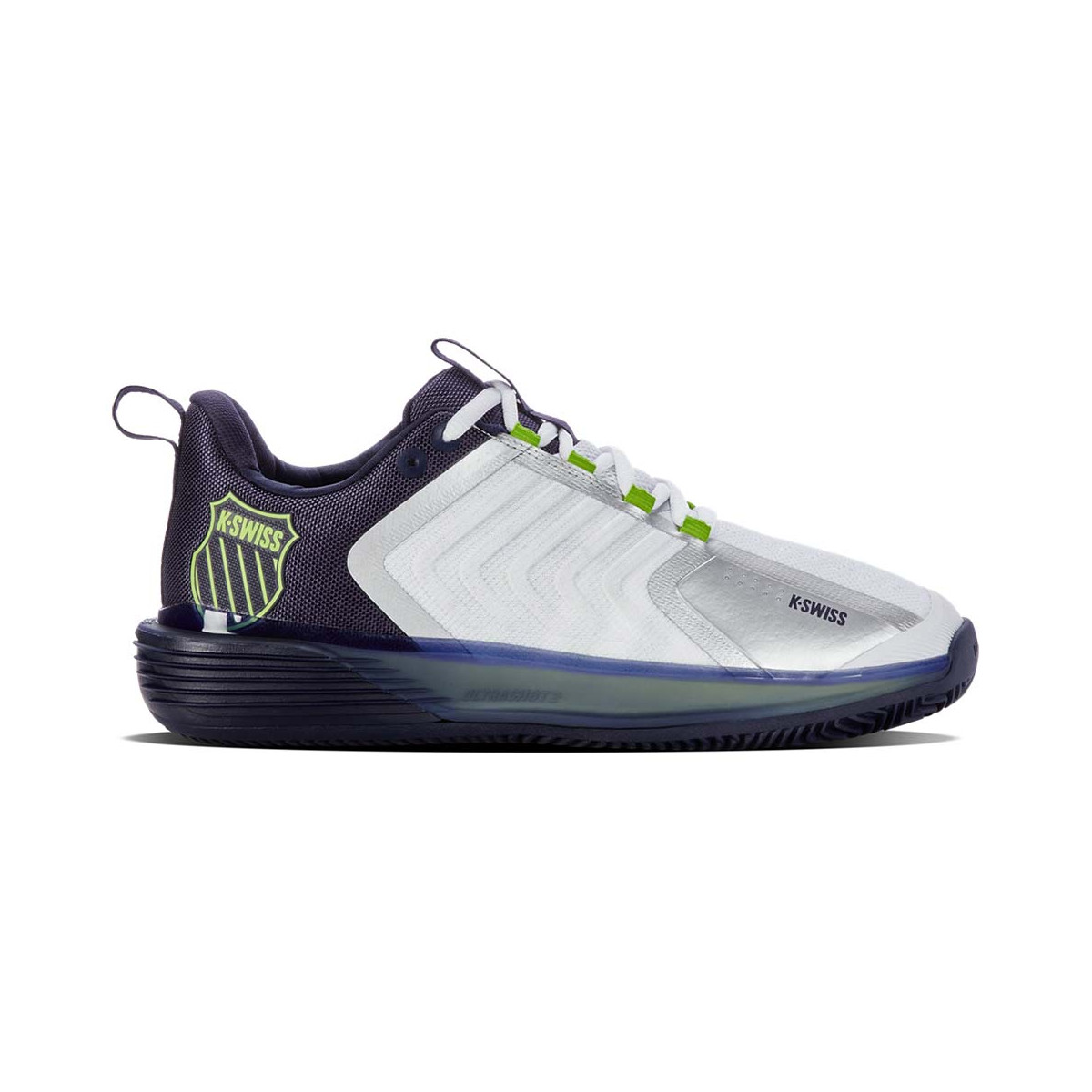 K-Swiss Ultrashot 3 HB Tennisschuhe Sandplatz Wei&szlig; / Blau Grau