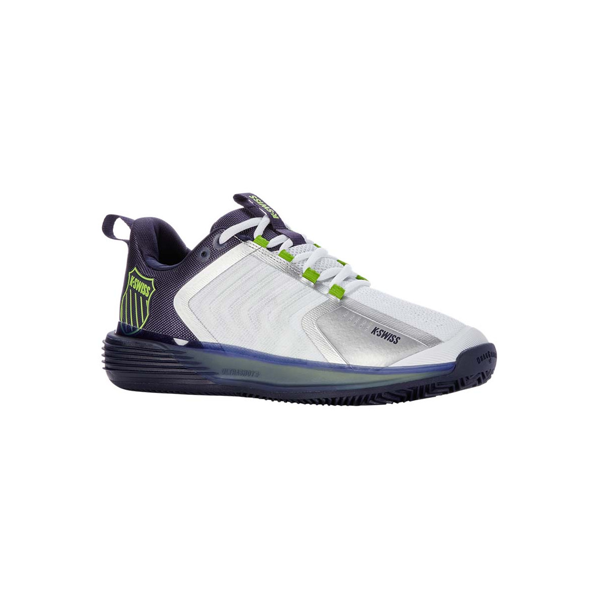 K-Swiss Ultrashot 3 HB Tennisschuhe Sandplatz Wei&szlig; / Blau Grau