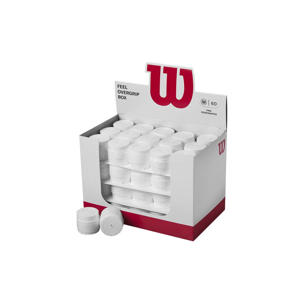 Wilson Pro Perforated Overgrip Wei&szlig; 60er-Pack