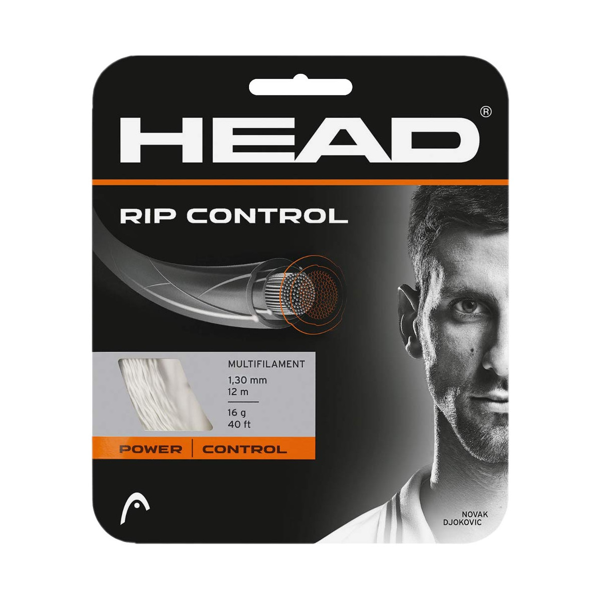 Head RIP Control Tennissaite Wei&szlig; 12 m