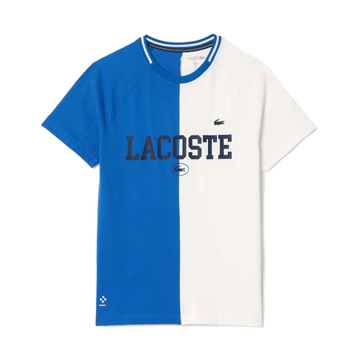 Lacoste Sport x Daniil Medwedew T-Shirt Blau / Wei&szlig;