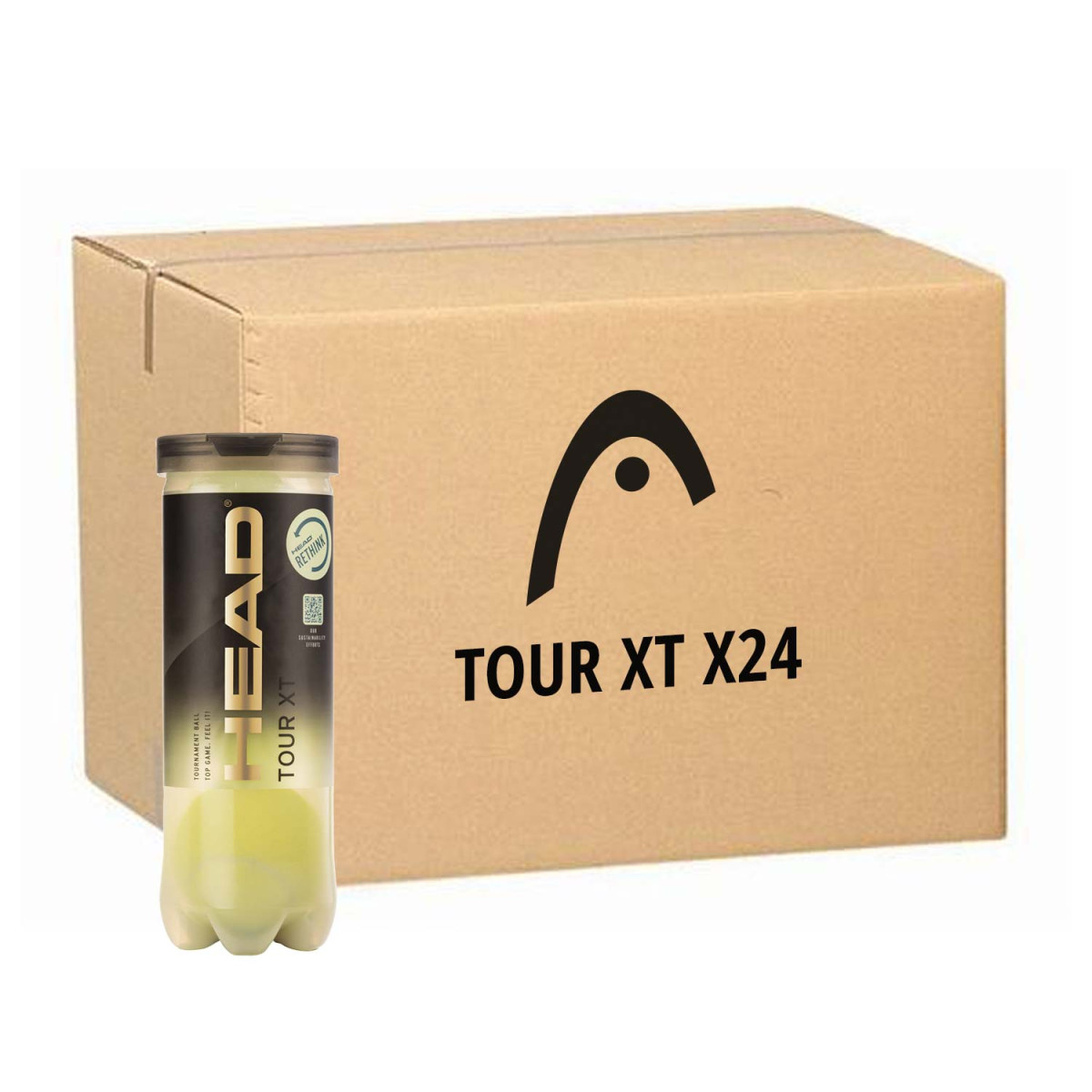 Head Tour XT Tennisb&auml;lle Karton (24 Dosen &agrave; 3 B&auml;lle)