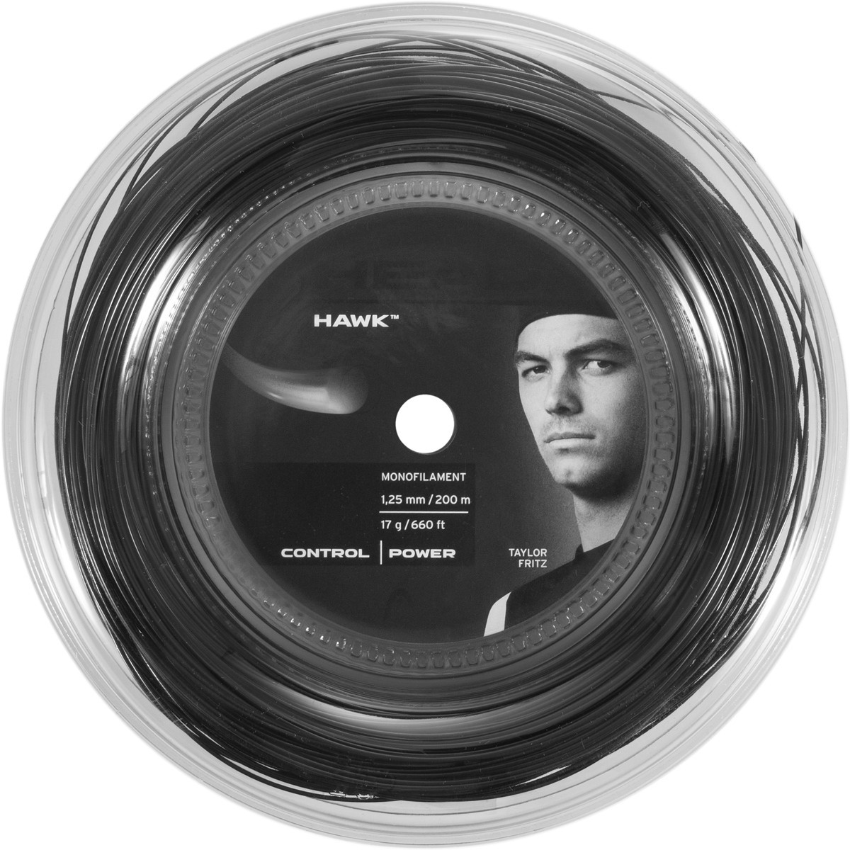 Head Hawk Saitenrolle Schwarz 200 m