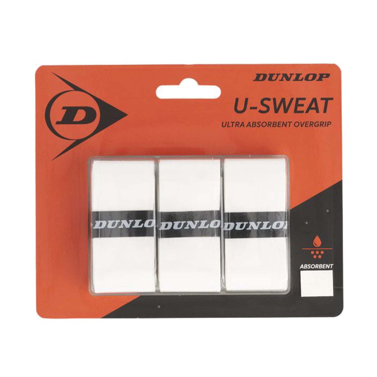 Dunlop U-Sweat Overgrip Wei&szlig; 3er-Pack