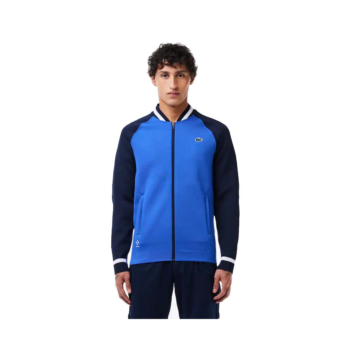 Lacoste Tennis x Daniil Medwedew Trainingsjacke Blau / Marineblau
