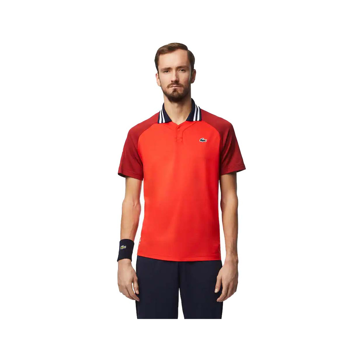 Lacoste Tennis x Daniil Medwedew Poloshirt Rot / Bordeaux