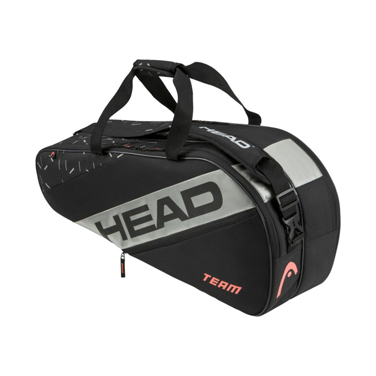 Head Team M 6R Schl&auml;gertasche Schwarz / Orange