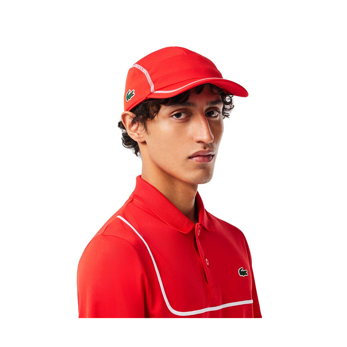 Lacoste Color-Block Cap Rot