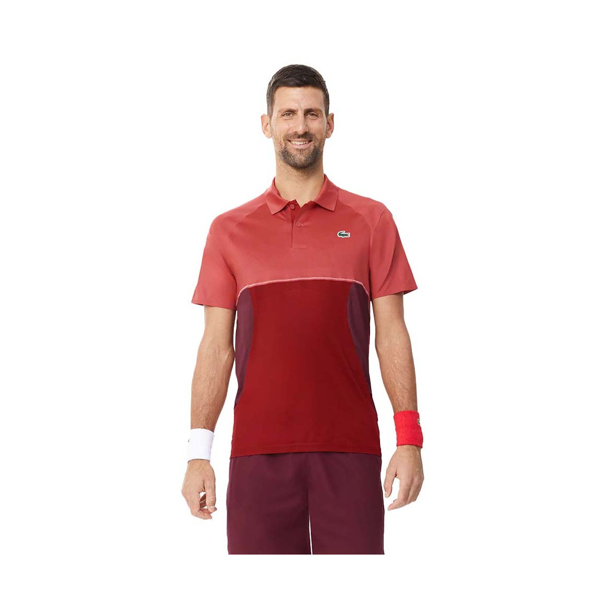 Lacoste Tennis x Novak Djokovic Paris Poloshirt Rot