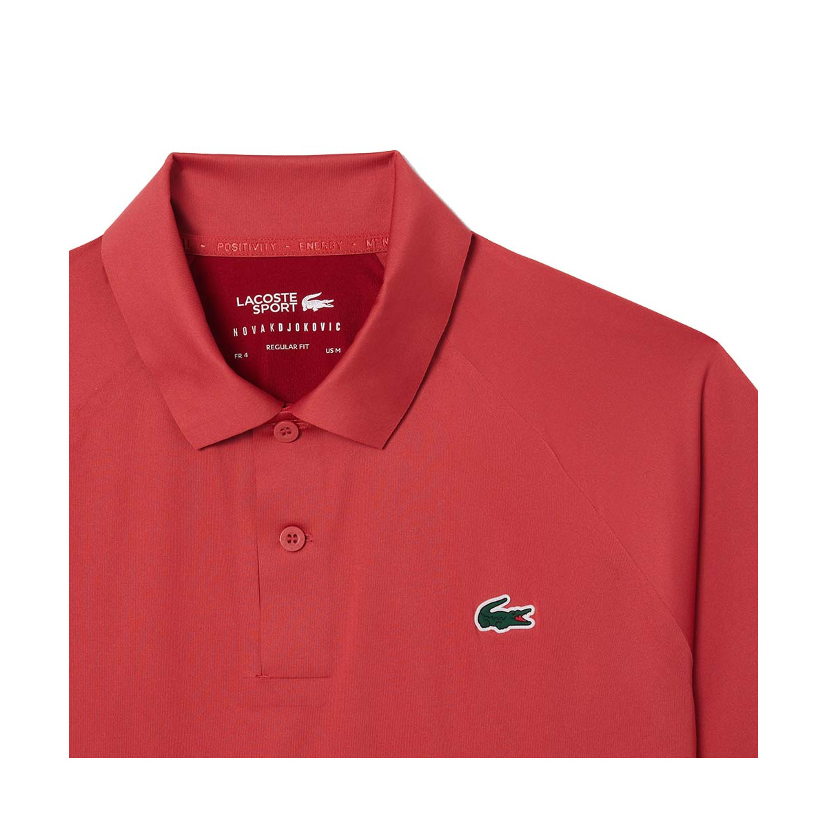 Lacoste Tennis x Novak Djokovic Paris Poloshirt Rot
