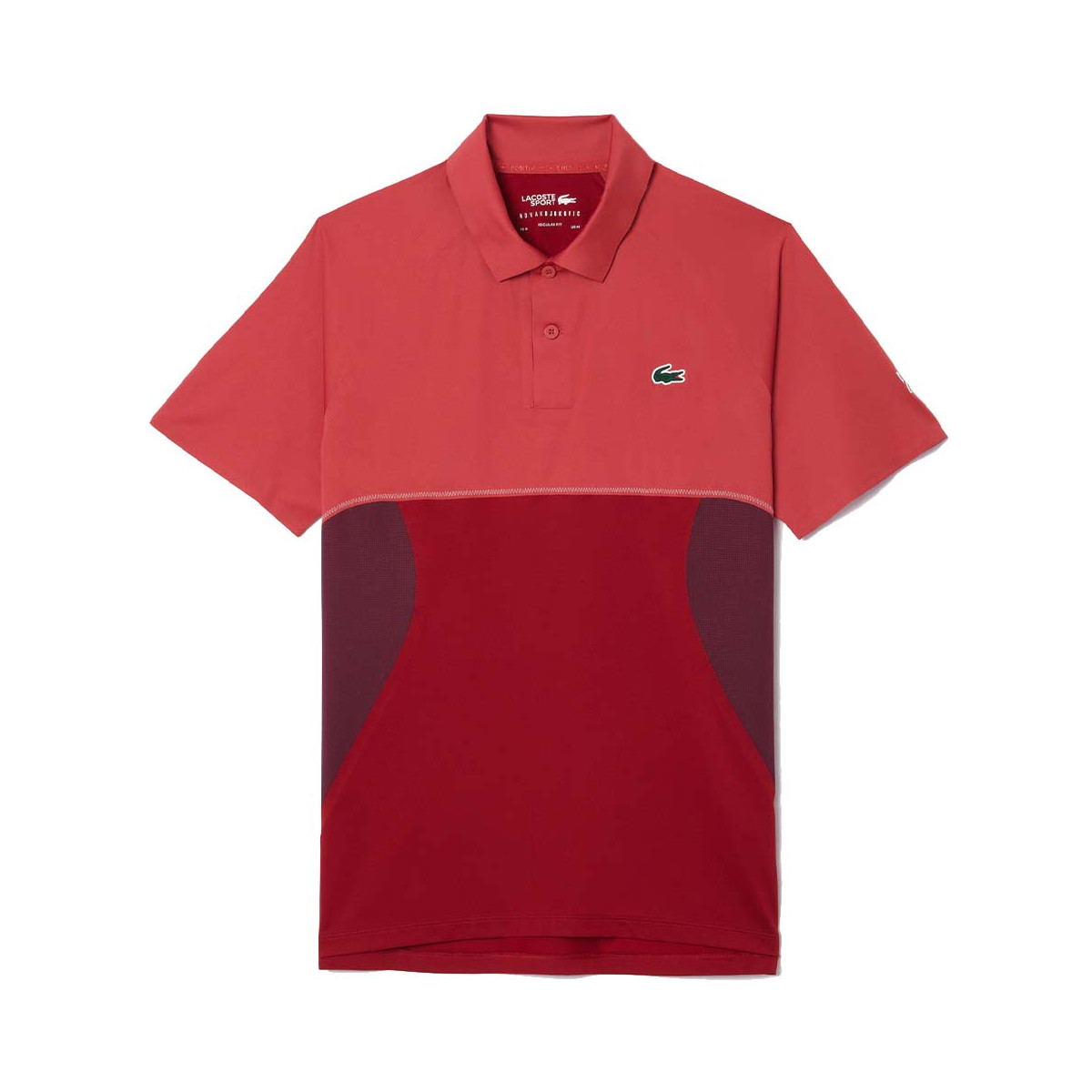 Lacoste Tennis x Novak Djokovic Paris Poloshirt Rot