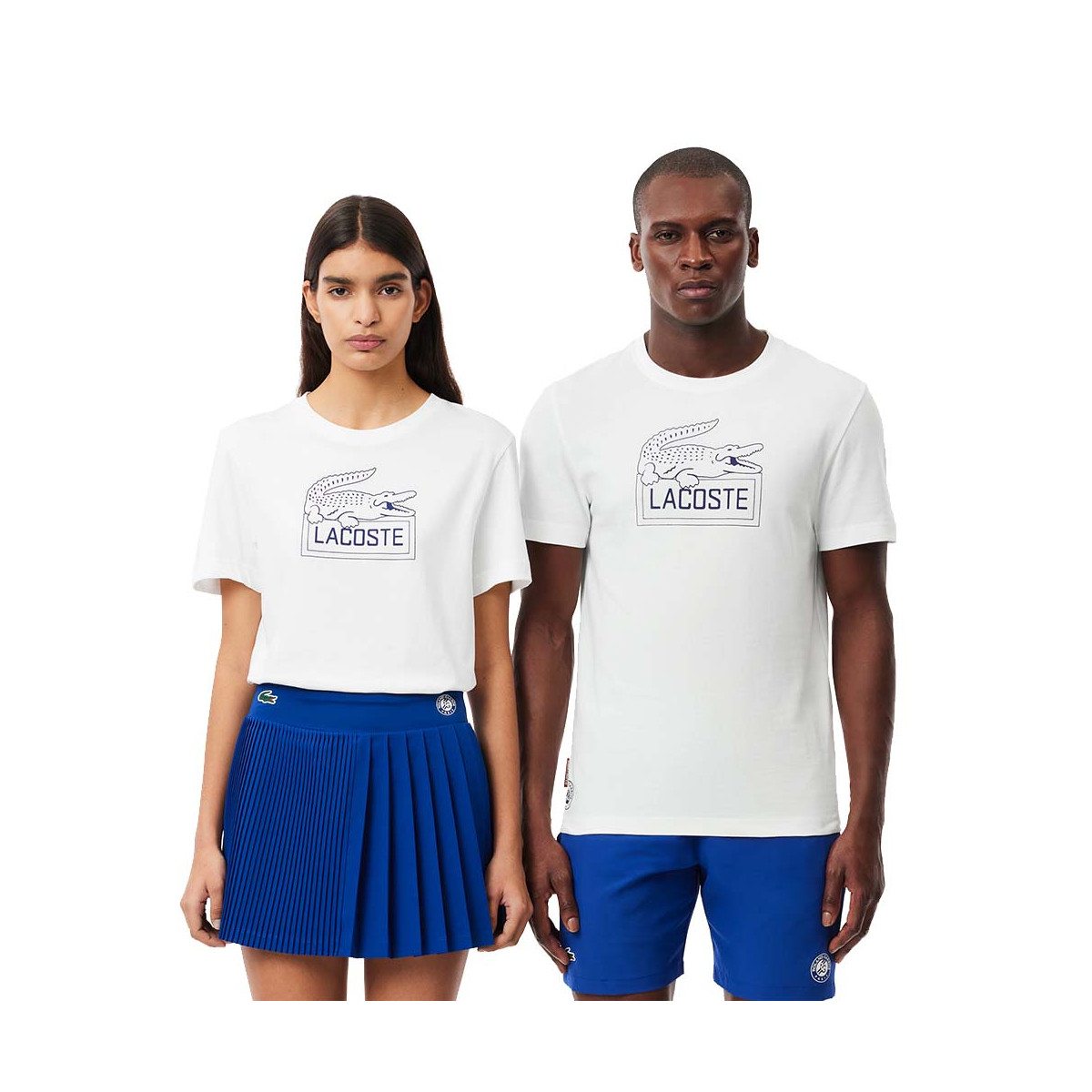Lacoste Sport Roland Garros Unisex T-Shirt Wei&szlig;