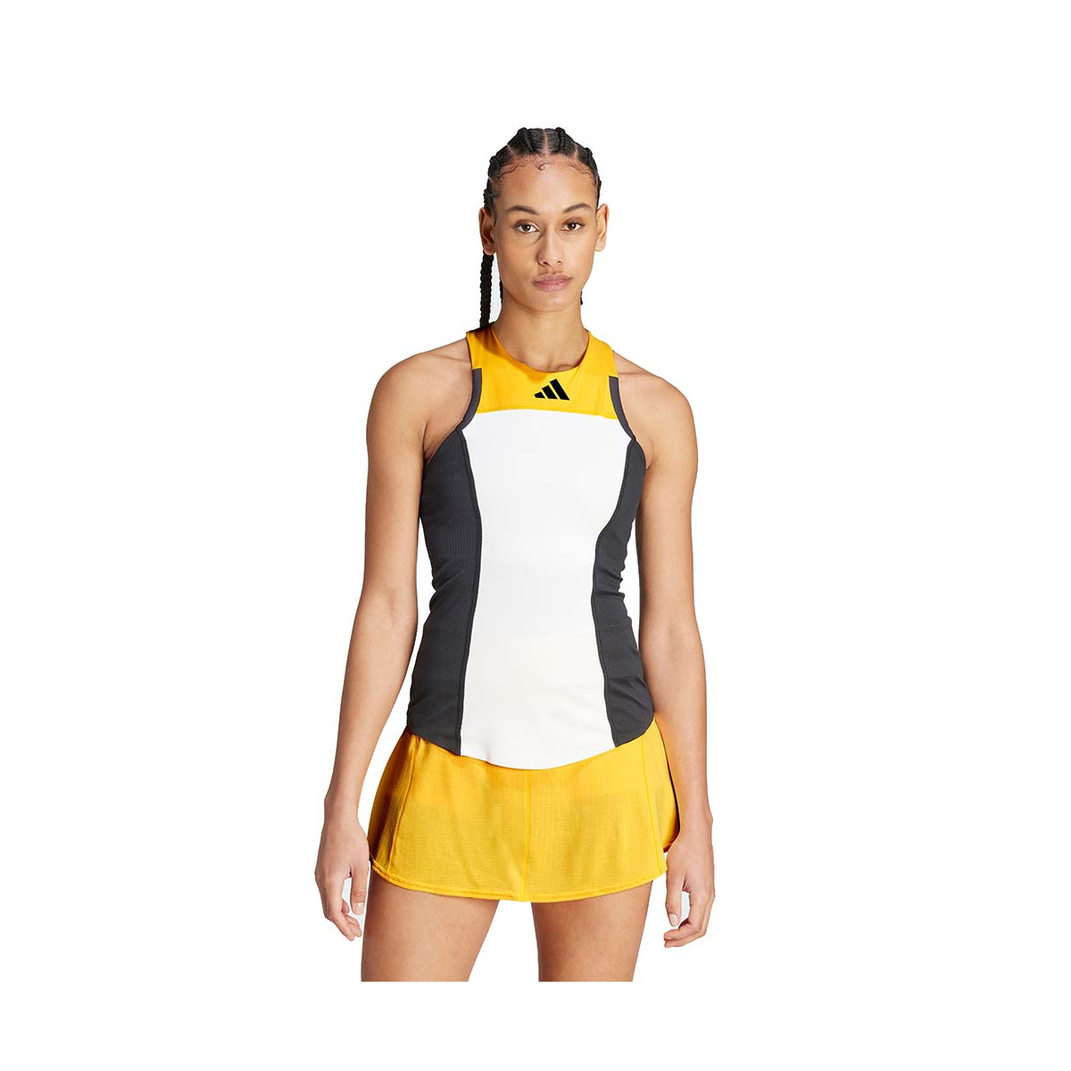 Adidas Pro Y-3 Paris Tank Top Wei&szlig; / Schwarz / Orange