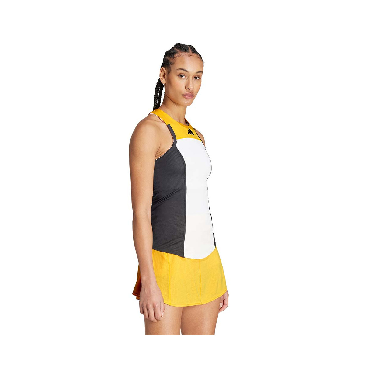 Adidas Pro Y-3 Paris Tank Top Wei&szlig; / Schwarz / Orange