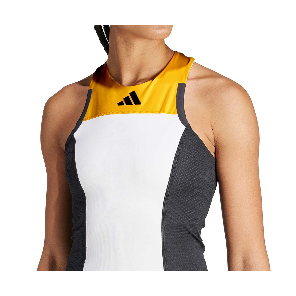 Adidas Pro Y-3 Paris Tank Top Wei&szlig; / Schwarz / Orange