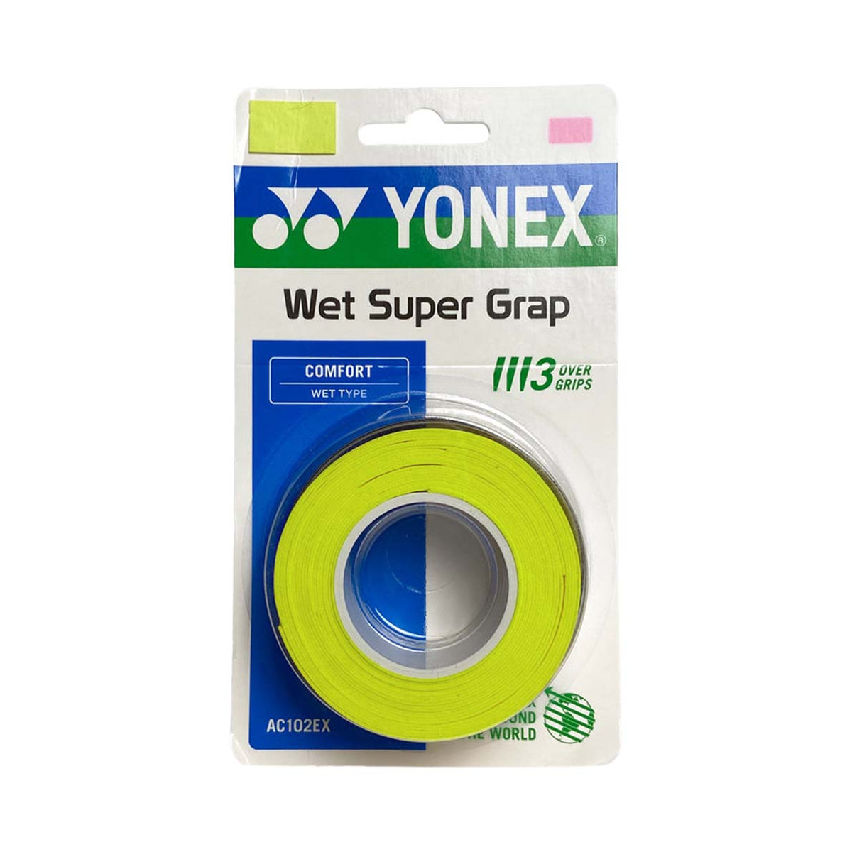 Yonex Wet Super Grap Overgrip Gr&uuml;n 3er-Pack