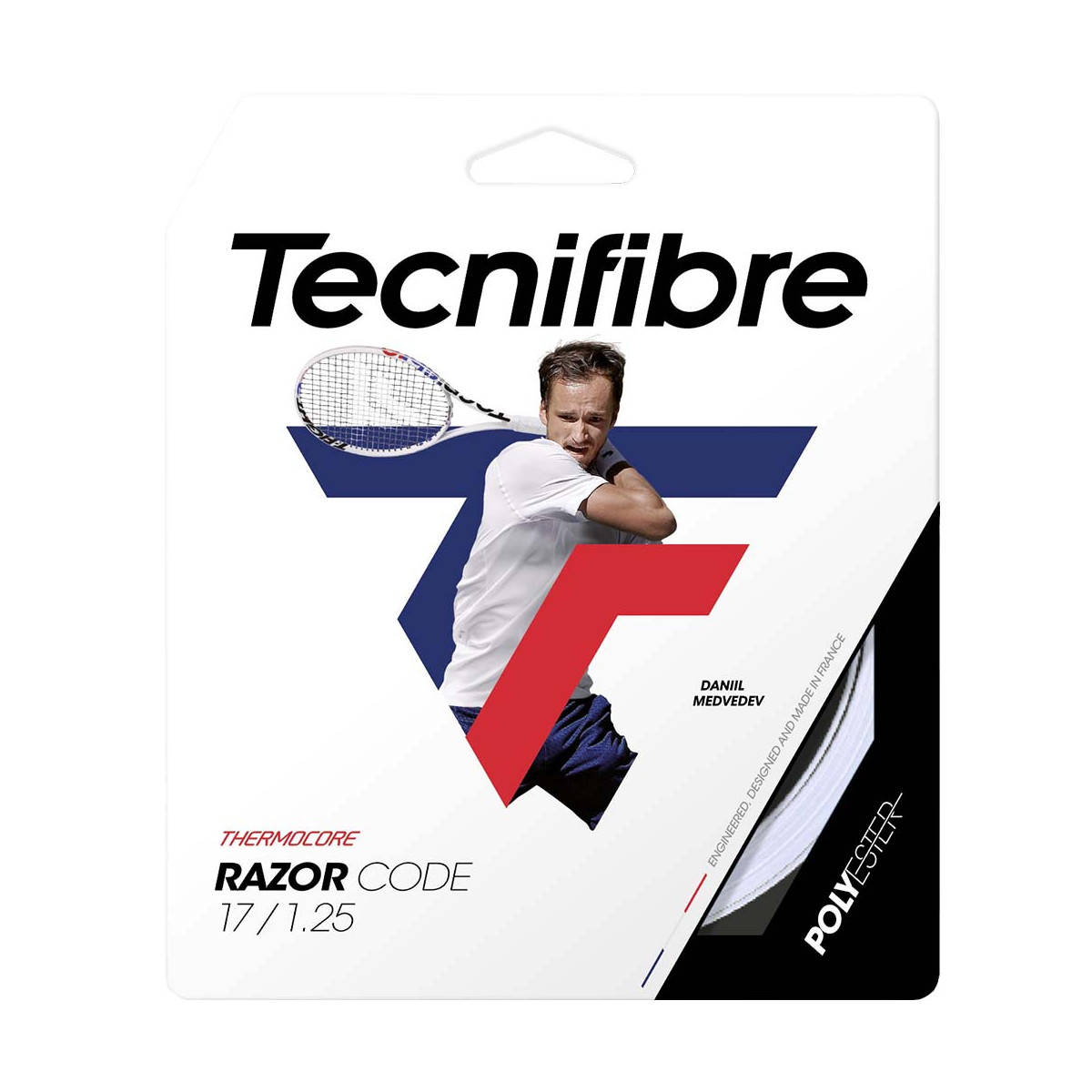 Tecnifibre Razor Code Tennissaite Wei&szlig; 12 m