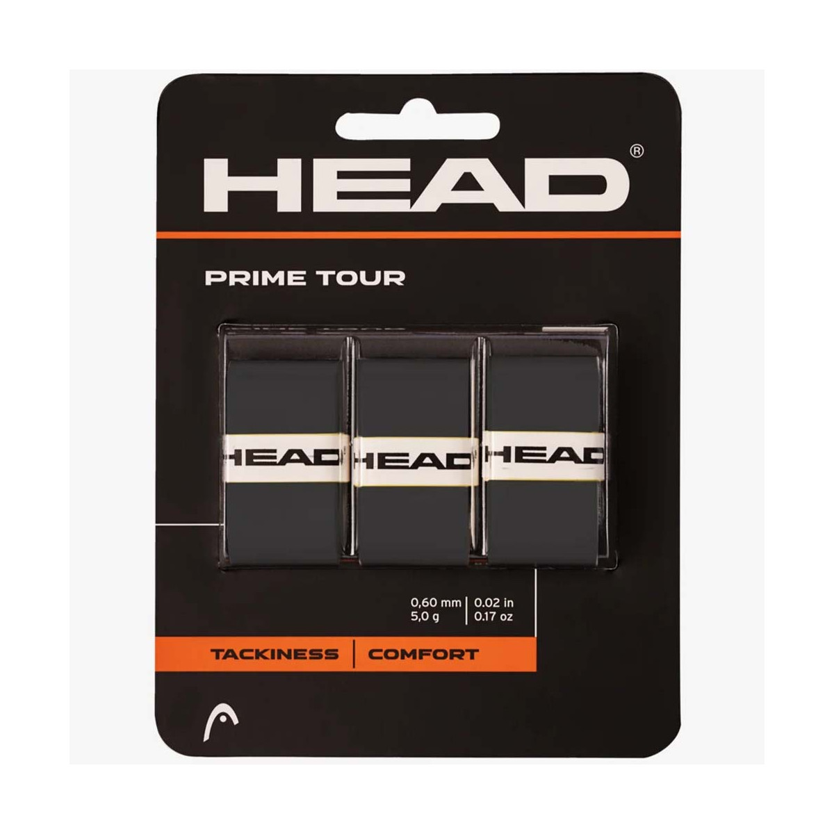 Head Prime Tour Overgrip Schwarz 3er-Pack