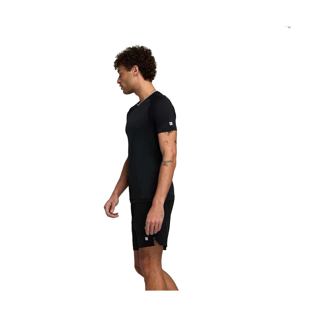 Wilson Team Seamless Crew T-Shirt Schwarz