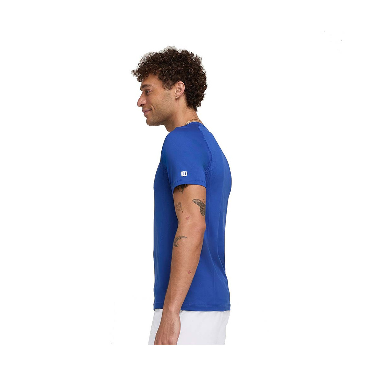 Wilson Team Seamless Crew T-Shirt Blau