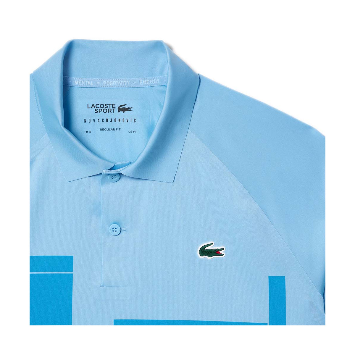 Lacoste Tennis Novak Djokovic Player Poloshirt Blau