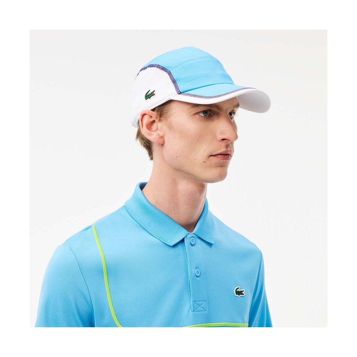 Lacoste Color-Block Cap Blau / Wei&szlig;