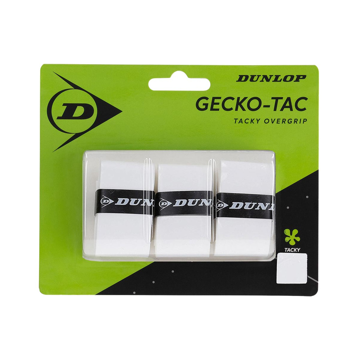 Dunlop Gecko Tac Overgrip Wei&szlig; 3er-Pack