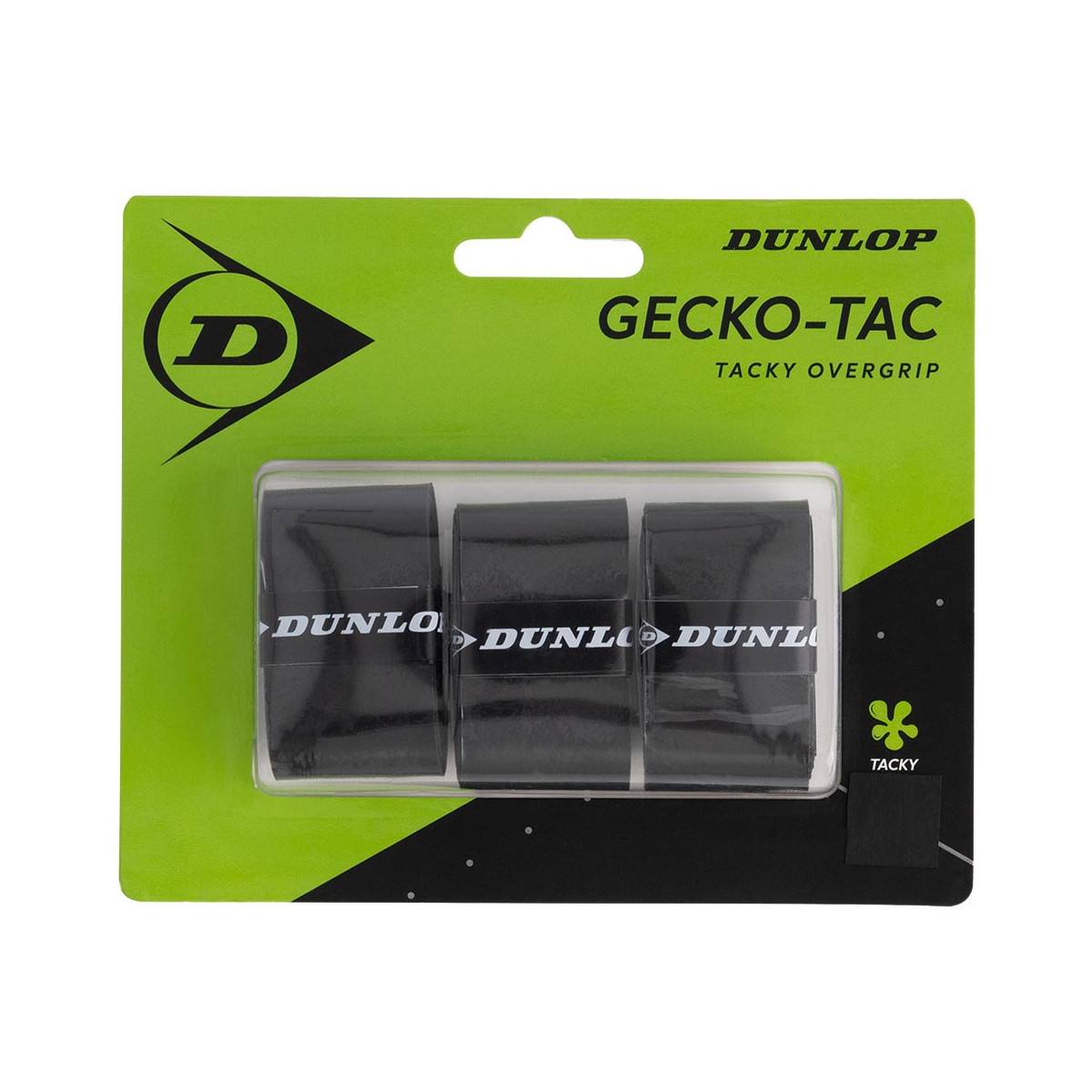 Dunlop Gecko Tac Overgrip Schwarz 3er-Pack