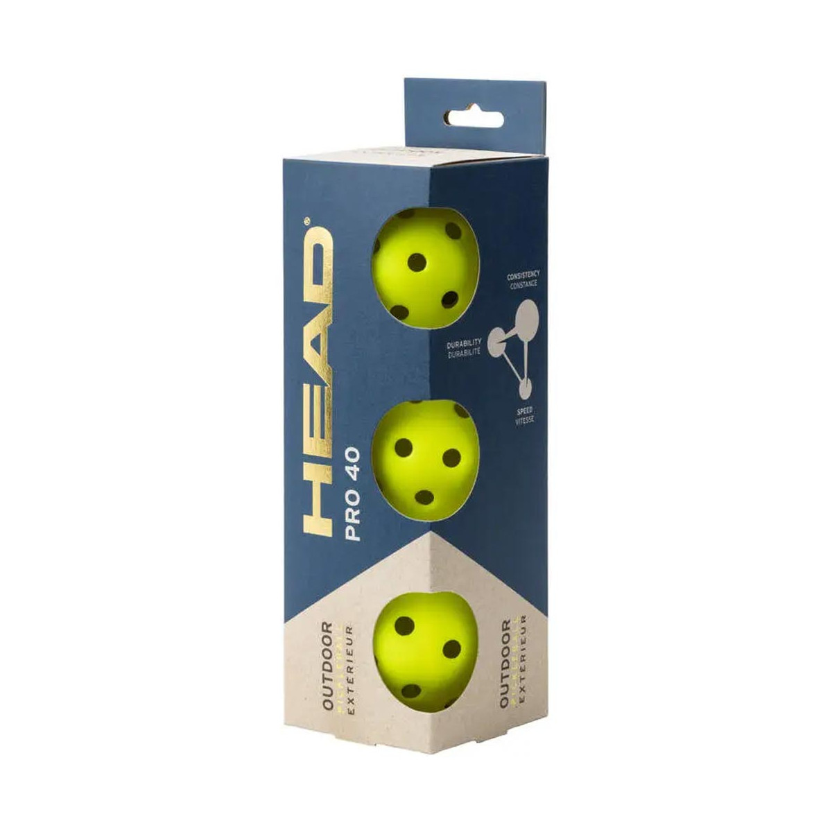 Head Pro 40 Pickleballs 3er-Pack