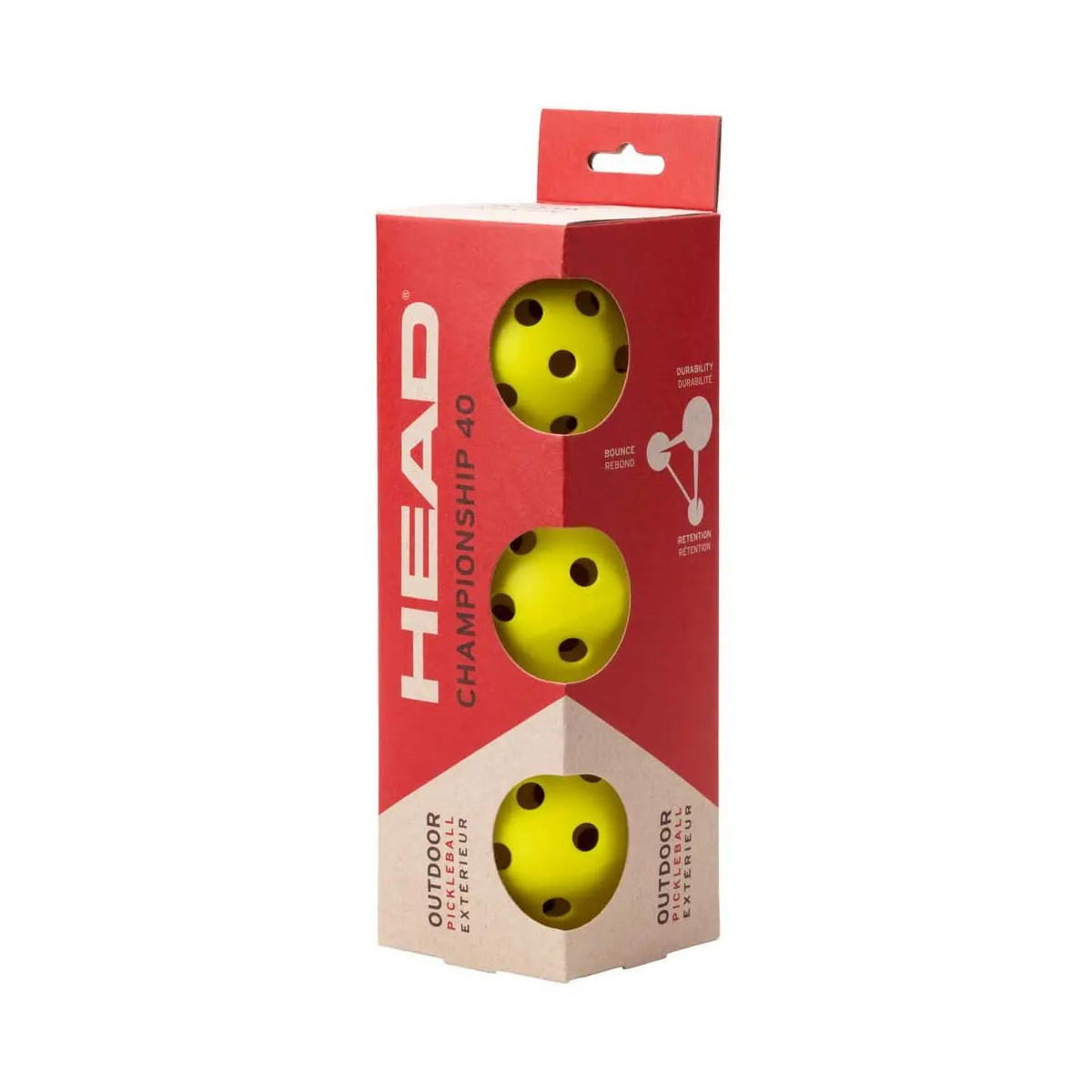 Head Championship 40 Pickleballs 3er-Pack