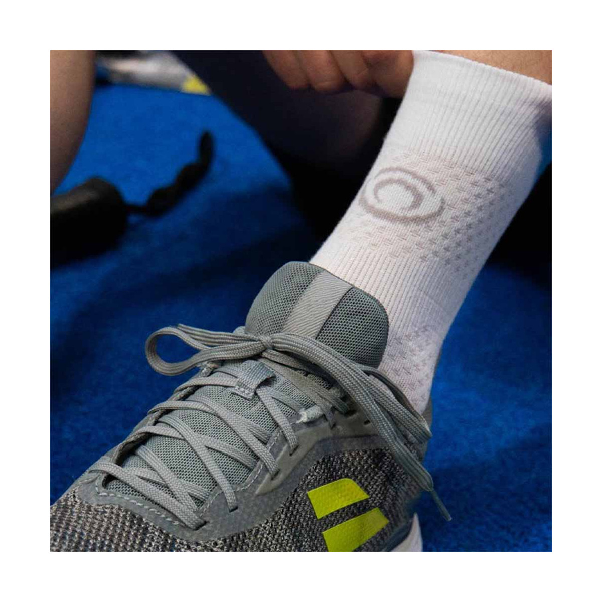 BV Sport Padel Socken hoch Wei&szlig;