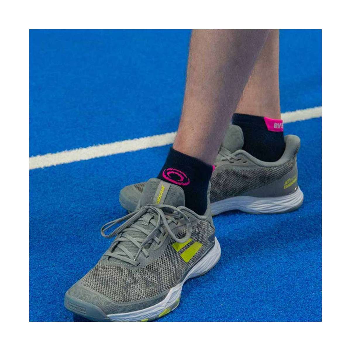 BV Sport Padel Socken kurz Blau / Rosa