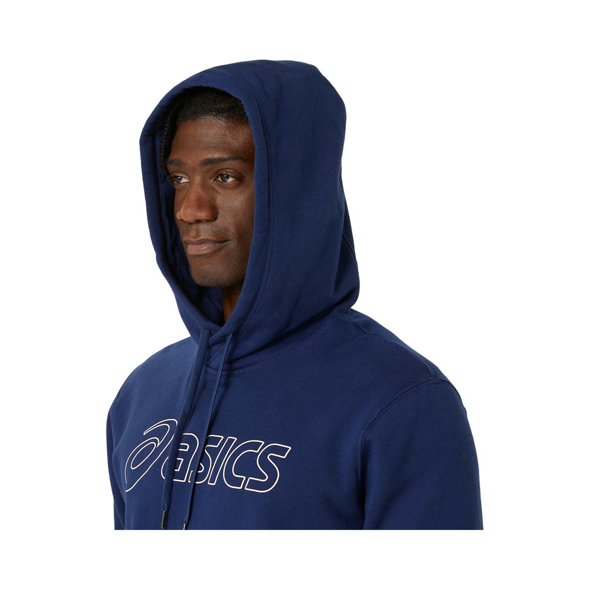 Asics Logo Kapuzenpullover Marineblau